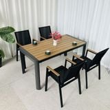  Bộ Bàn Ghế Chữ Nhật Ngoài Trời DPBV19A + DPAV09 