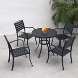  Bộ Bàn Tròn Đen Ngoài Trời DPBV20 + HPG6 