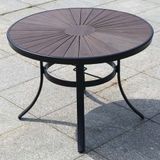  Bộ Bàn Tròn Nâu Ngoài Trời Khung Nhôm HPD7 + HPG1 