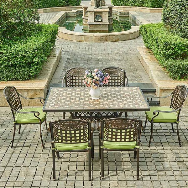 Bàn cafe nhôm đúc ngoài trời