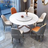  Bộ Bàn Ăn Mặt Đá Pandora + Ghế Monet 