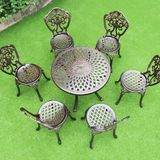  Bộ Bàn Ghế Nhôm Đúc Ngoài Trời DPBV03+DPAV2 