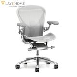  Ghế Công Thái Học Herman Miller Aeron Khung Nhôm Chân Nhôm 