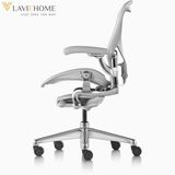  Ghế Công Thái Học Herman Miller Aeron Khung Nhôm Chân Nhôm 