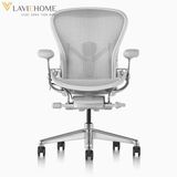  Ghế Công Thái Học Herman Miller Aeron Khung Nhôm Chân Nhôm 