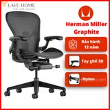  Ghế Công Thái Học Herman Miller Aeron Khung Hợp Kim Chân Nhựa 