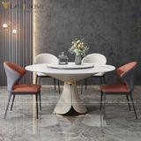  Bàn Ăn Tròn 2 Mặt Đá Xoay Melisa 