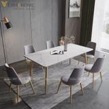  Bộ Bàn Ăn Mặt Đá Agnes Ghế Aurora Thiết Kế Hiện Đại 