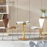  Bàn Tròn Chân Inox Mạ Vàng DPB28 – Sang Trọng, Hiện Đại, Đẳng Cấp 