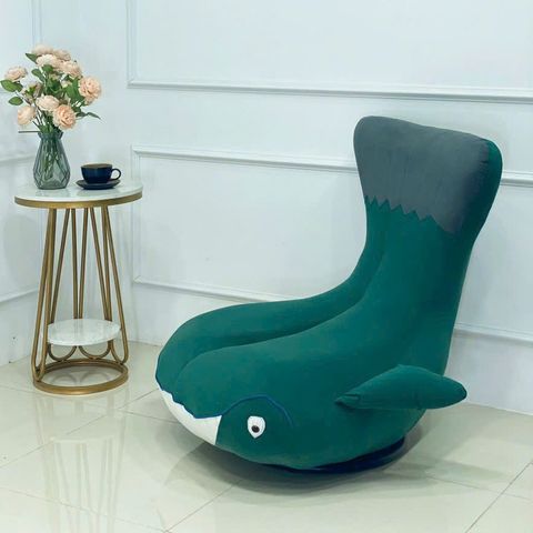 ghế thư giãn bọc da con cá