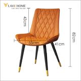  Ghế Ăn Bọc Da Cao Cấp Loft Trám 