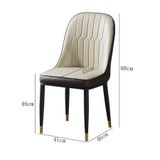  Ghế Ăn Bọc Da Cao Cấp Monet Không Tay 