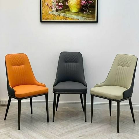 Ghế bọc da dùng cho bàn ăn phong cách tối giản