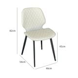  Ghế Ăn Nordic Trám Chân Đen 