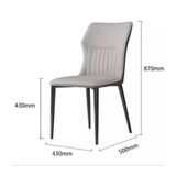  Ghế Ăn Bọc Da Cao Cấp Willow 