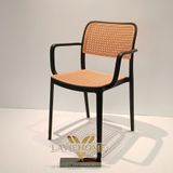  Ghế Nhựa Đúc S3052 - Thiết Kế Giả Mây Thanh Thoát, Bền Bỉ Cho Mọi Không Gian 