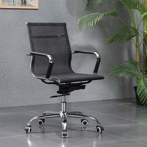 Ghế xoay văn phòng lưng lưới thoáng khí, ngồi lâu không nóng