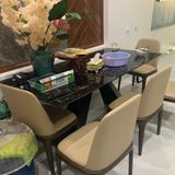  Ghế Ăn Gỗ Bọc Da Grace Không Tay LHG01 