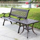  Ghế Băng Ngoài Trời Nhôm Đúc DPAV07 