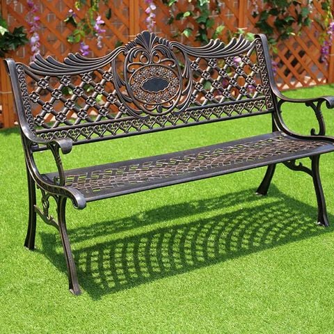 Ghế công viên ngoài trời nhôm đúc sơn tĩnh điện chống gỉ