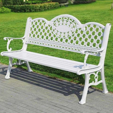 Ghế công viên nhôm đúc ngoài trời, thiết kế bền đẹp