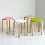  Ghế Đôn Gỗ Không Nệm LHG21 