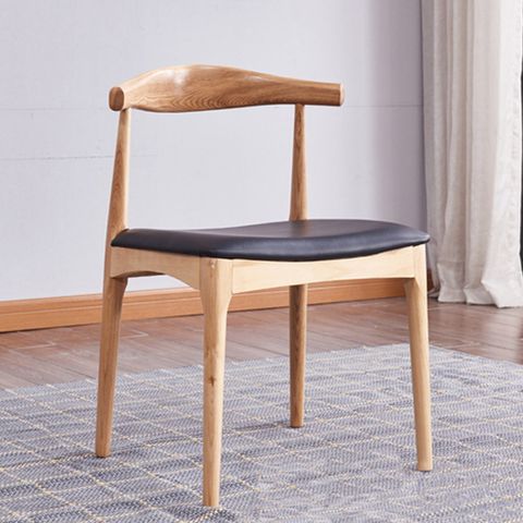 ghế ăn tựa tròn gỗ tự nhiên đệm vải nỉ Laviehome