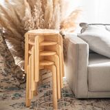  Ghế Đôn Gỗ Không Nệm LHG21 