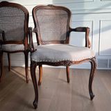  Ghế Louis XVI Có Tay Tựa Mây LHG26 