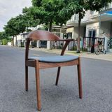  Ghế Gỗ Hirosima Tựa Cong Mặt Nệm LHG06B 