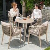  Ghế Đan Dây Khung Nhôm Ngoài Trời DPAV12 