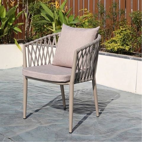 Ghế giả mây đan dây cho sân vườn, thiết kế sang trọng