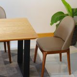  Ghế Ăn Gỗ Bọc Da Grace Không Tay LHG01 