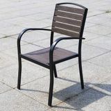  Bộ Bàn Tròn Nâu Ngoài Trời Khung Nhôm HPD7 + HPG1 