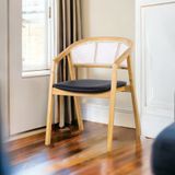  Ghế Gỗ Có Tay Tựa Mây Molina LHG30 