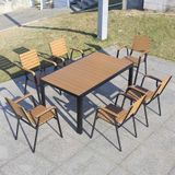  Ghế Ngoài Trời Khung Nhôm Tay Cong HPG2 