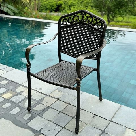 ghế ngoài trời GN05 nhôm đúc sơn tĩnh điện