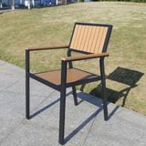  Ghế Ngoài Trời Polywood Tay Vuông Đen DPAV11C 