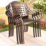  Bộ Bàn Ghế Nhôm Đúc Mặt Đá Ngoài Trời BN04TM + DPAV4 