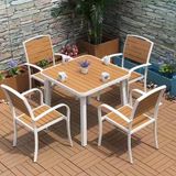  Ghế Ngoài Trời Khung Nhôm Tay Cong Trắng Nan Polywood DPAV10A 