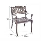  Ghế Nhôm Đúc Ngoài Trời DPAV04 