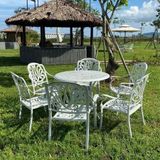  Bộ Bàn Ghế Ngoài Trời Nhôm Đúc BN03 + DPAV4A 