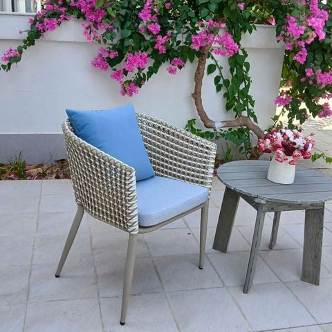 ghế đan nhựa giả mây