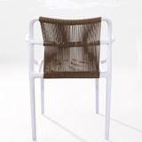  Ghế Nhựa Đúc S3039 - Thiết Kế Hiện Đại Với Dây Dù Đan, Tay Vịn Thoải Mái 