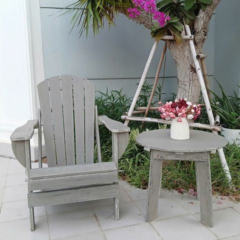  Bộ Bàn Ghế Sân Vườn LHAV05 – Phong Cách Bắc Âu Tối Giản, Chống Thấm Tối Ưu 