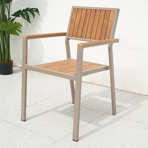 Ghế Polywood giả gỗ cao cấp cho ngoài trời