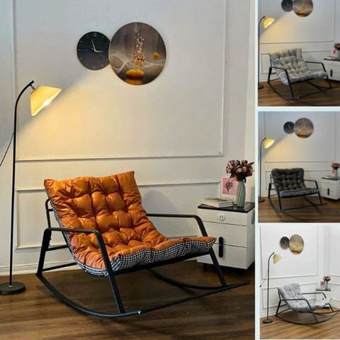 Ghế thư giãn bọc vải nỉ bập bênh cao cấp