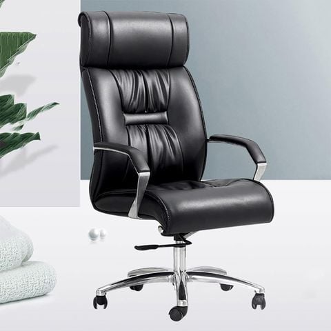Ghế lãnh đạo bọc da cao cấp, thiết kế lịch lãm, chuyên nghiệp
