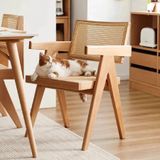  Ghế Vleg Có Tay Mặt Mây LHG75 