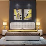  Giường Ngủ Bọc Da Cao Cấp Infinity – Thiết Kế Sang Trọng Với Chi Tiết Inox Ốp Đầu Giường 